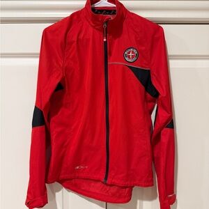 Pearl Izumi ELITE Series Schwinn red full zip cycling jacket size M